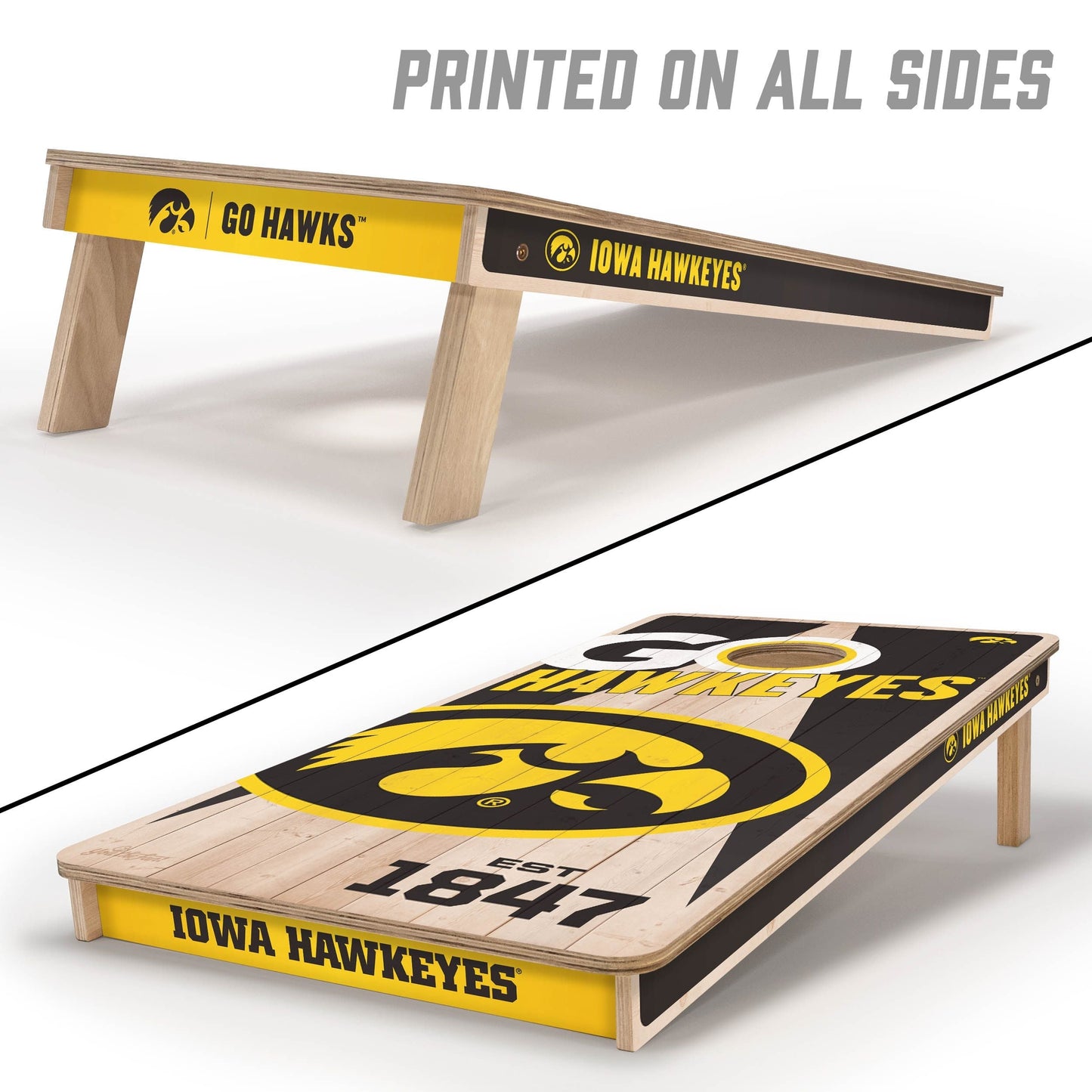 Iowa Hawkeyes 2x4 Pro Cornhole Boards