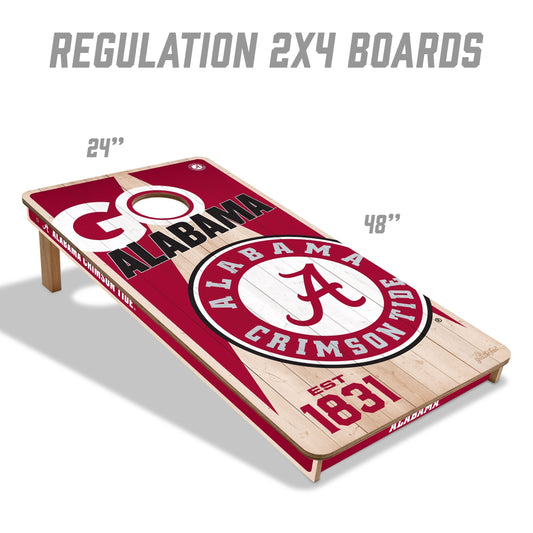 Alabama Crimson Tide 2x4 Pro Cornhole Boards