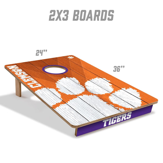 Clemson Tigers 2x3 Tailgate Cornhole Boards
