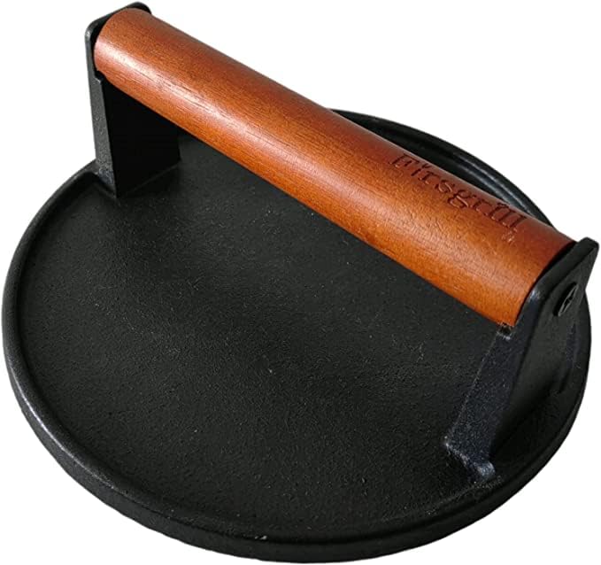 Firsgrill Burger Press 7.08" Round & 8.3”X4.3”Rectangle Heavy-Duty Cast