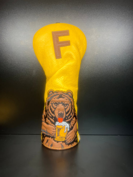 Beer Drinking Bear Headcover