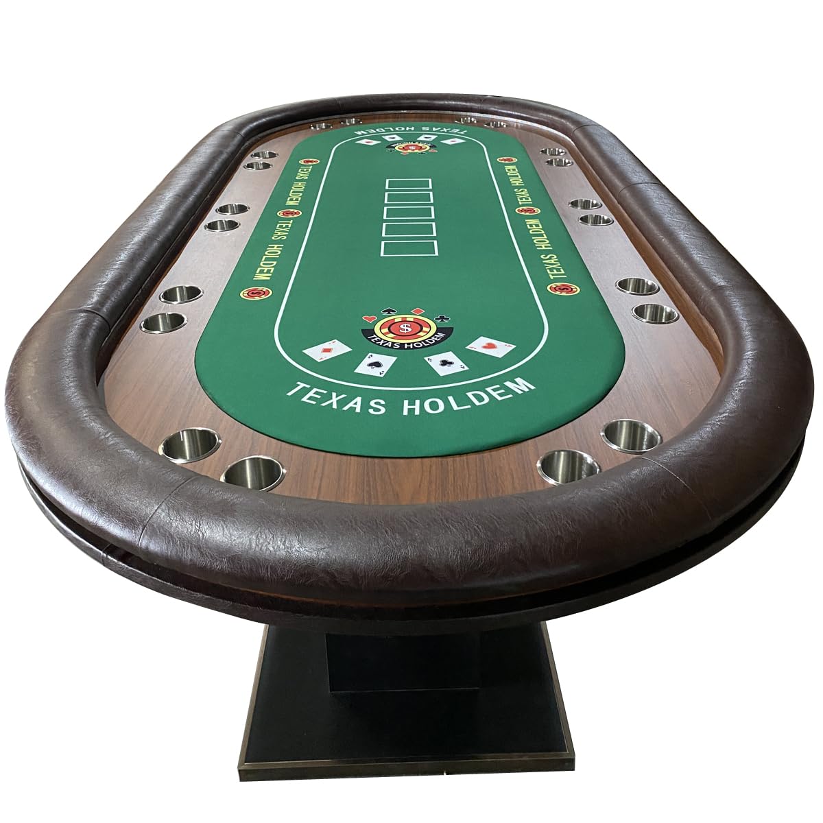Poker Table 96 inches with Dimmable LED for 10