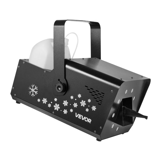 VEVOR 1500W Snow Machine with Signal Control, 9 LED