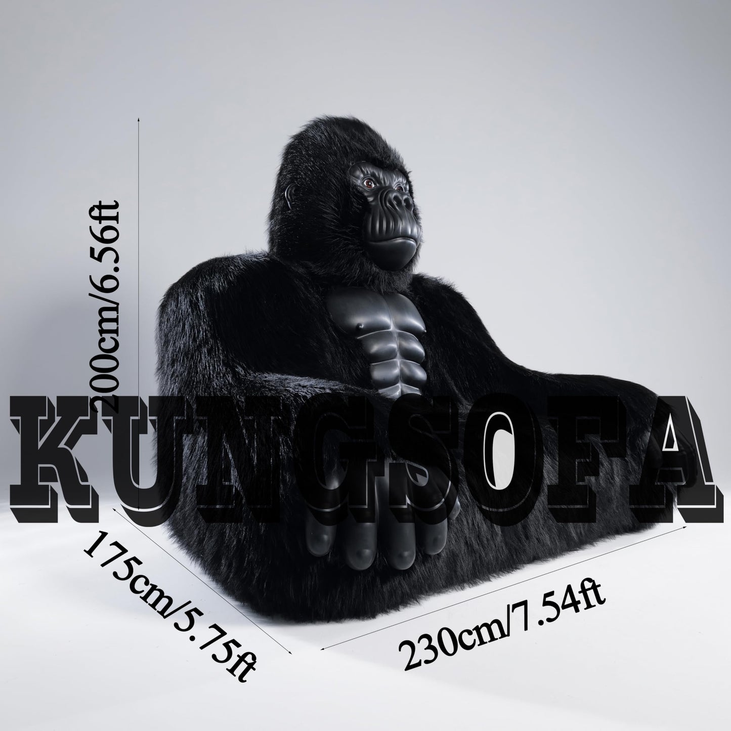 Gorilla Inflatable Luxury Sofa 6.56ft King Kong