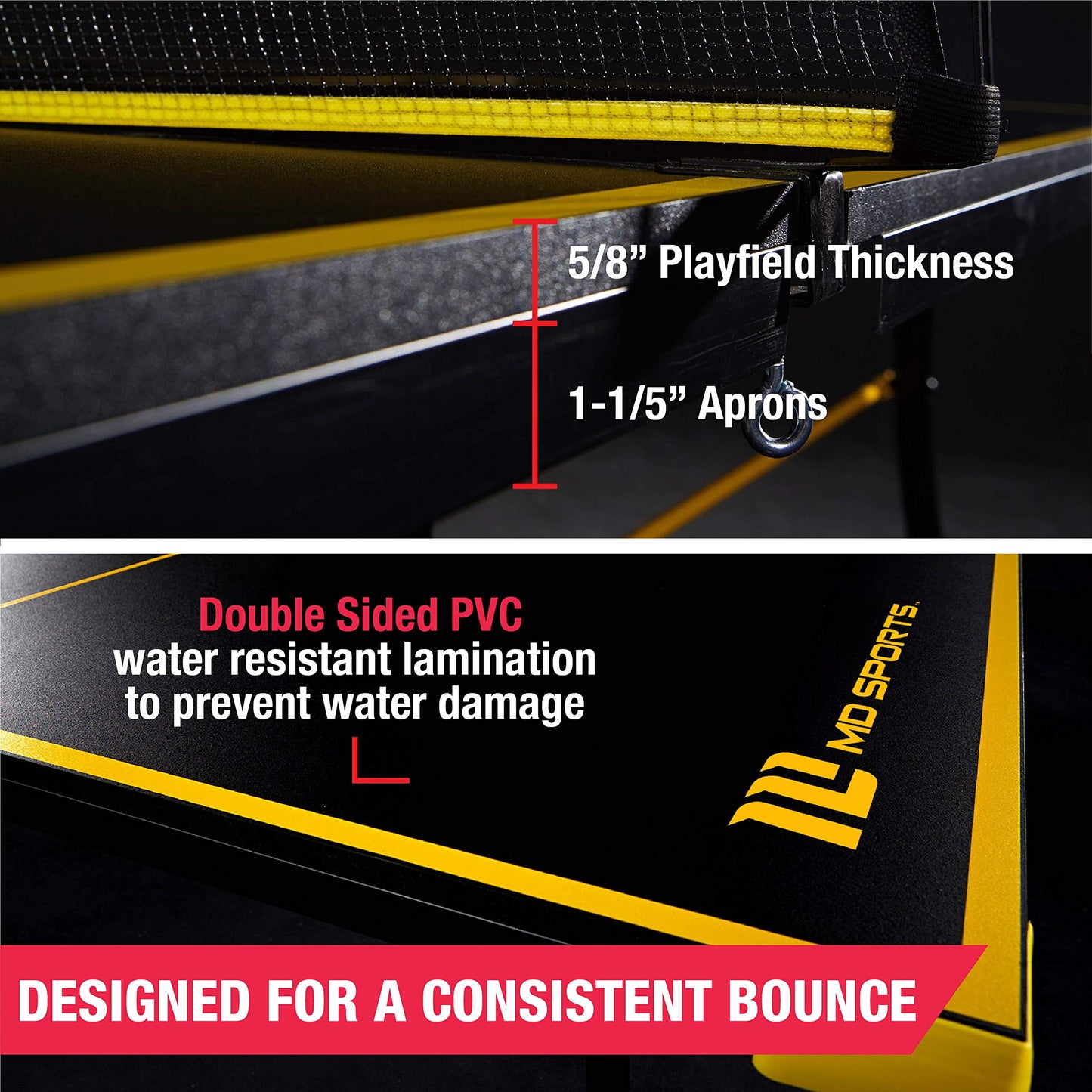 MD Sports Table Tennis Set, Regulation Ping Pong Table