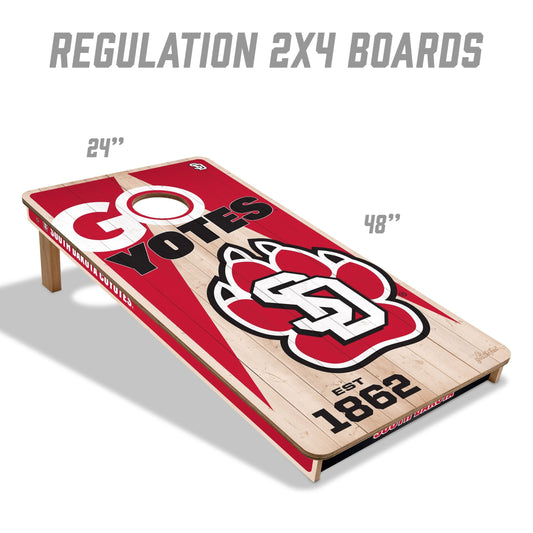 South Dakota Coyotes 2x4 Pro Cornhole Boards