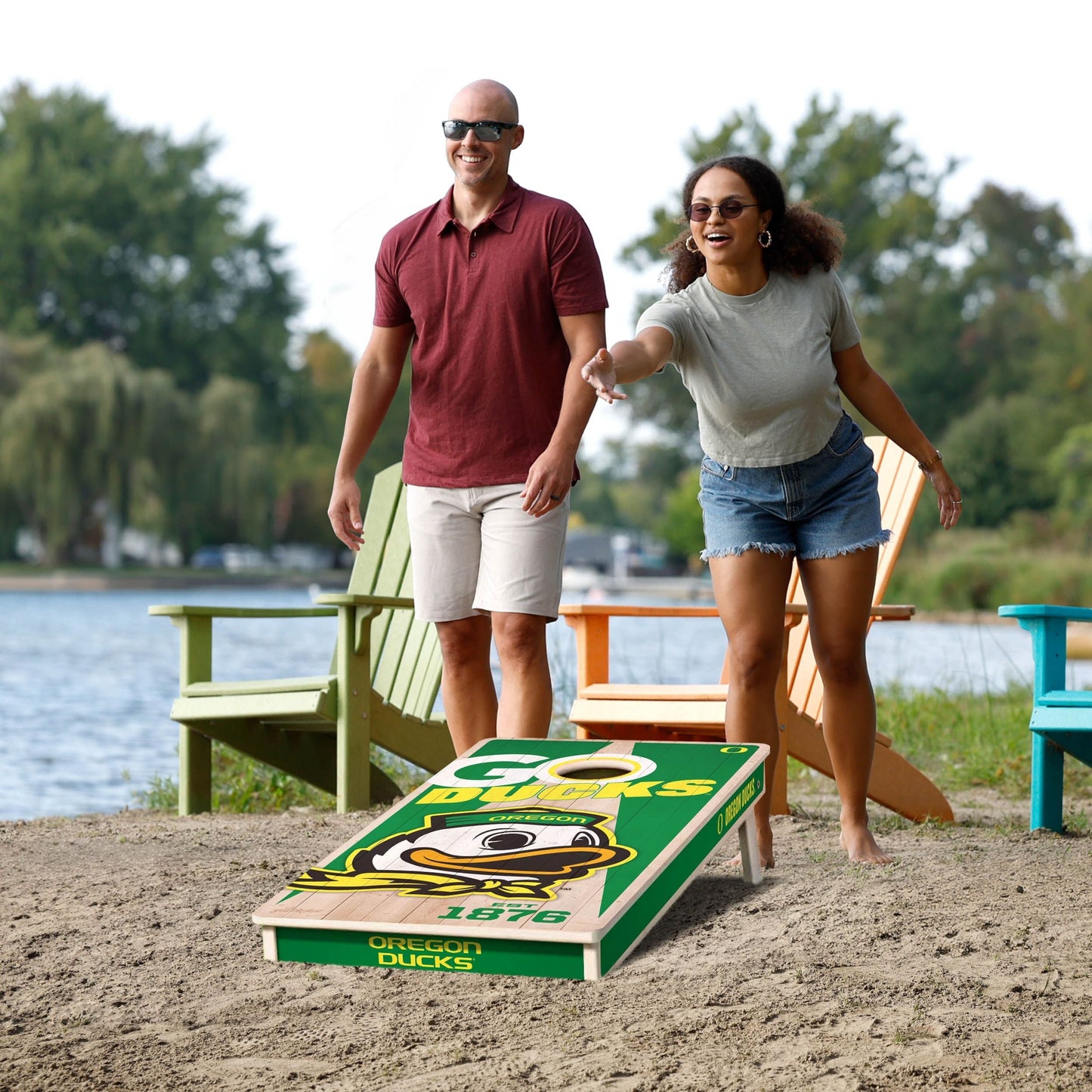 Oregon Ducks 2x4 Pro Cornhole Boards
