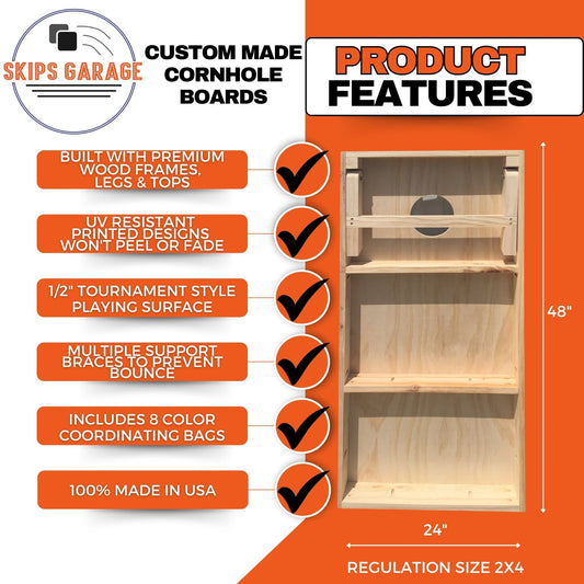 Purdue University Boilermakers Cornhole Board Set - Herringbone Design