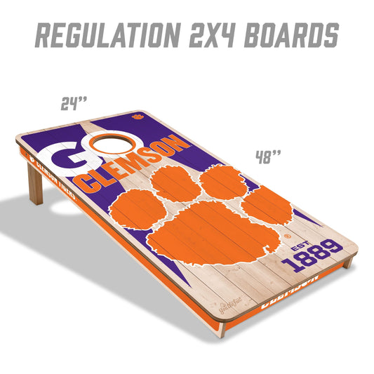 Clemson Tigers 2x4 Pro Cornhole Boards