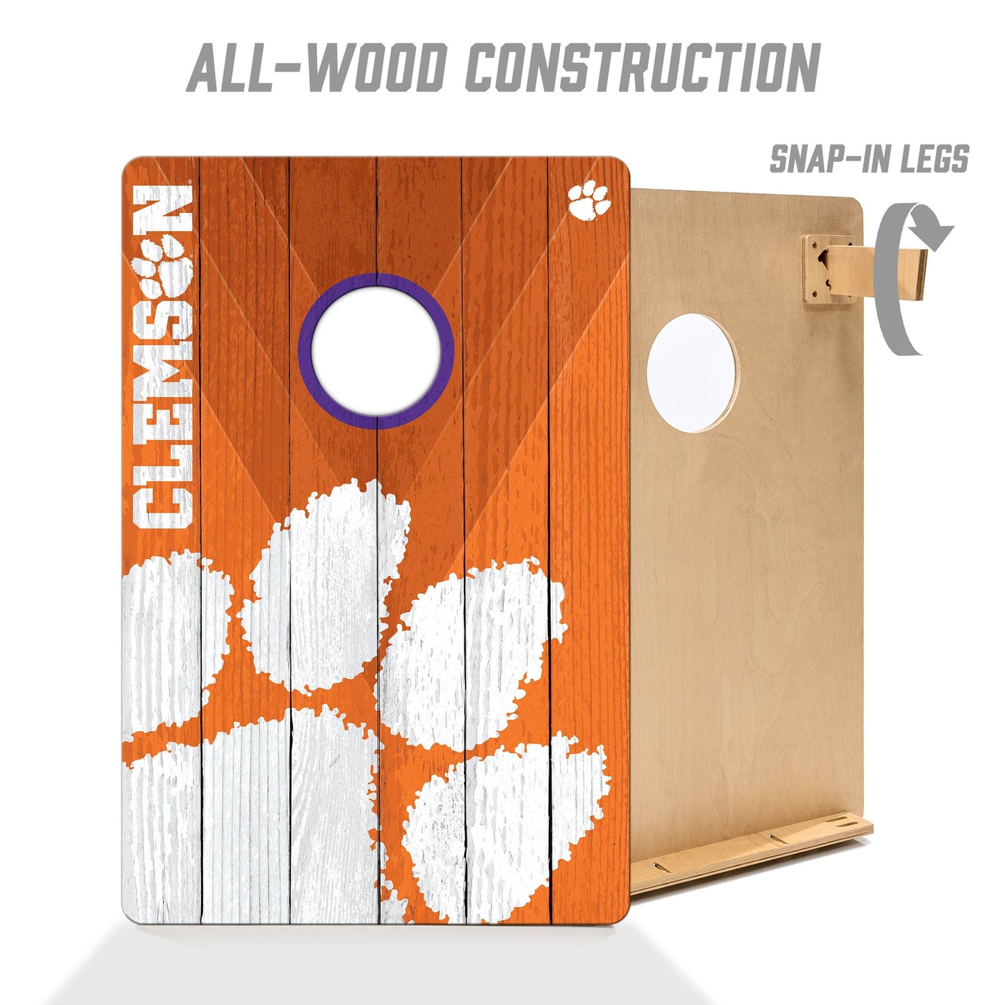 Clemson Tigers 2x3 Tailgate Cornhole Boards