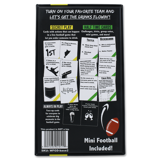 WATCH FOOTBALL, GET DRUNK - The Live Football Drinking Game