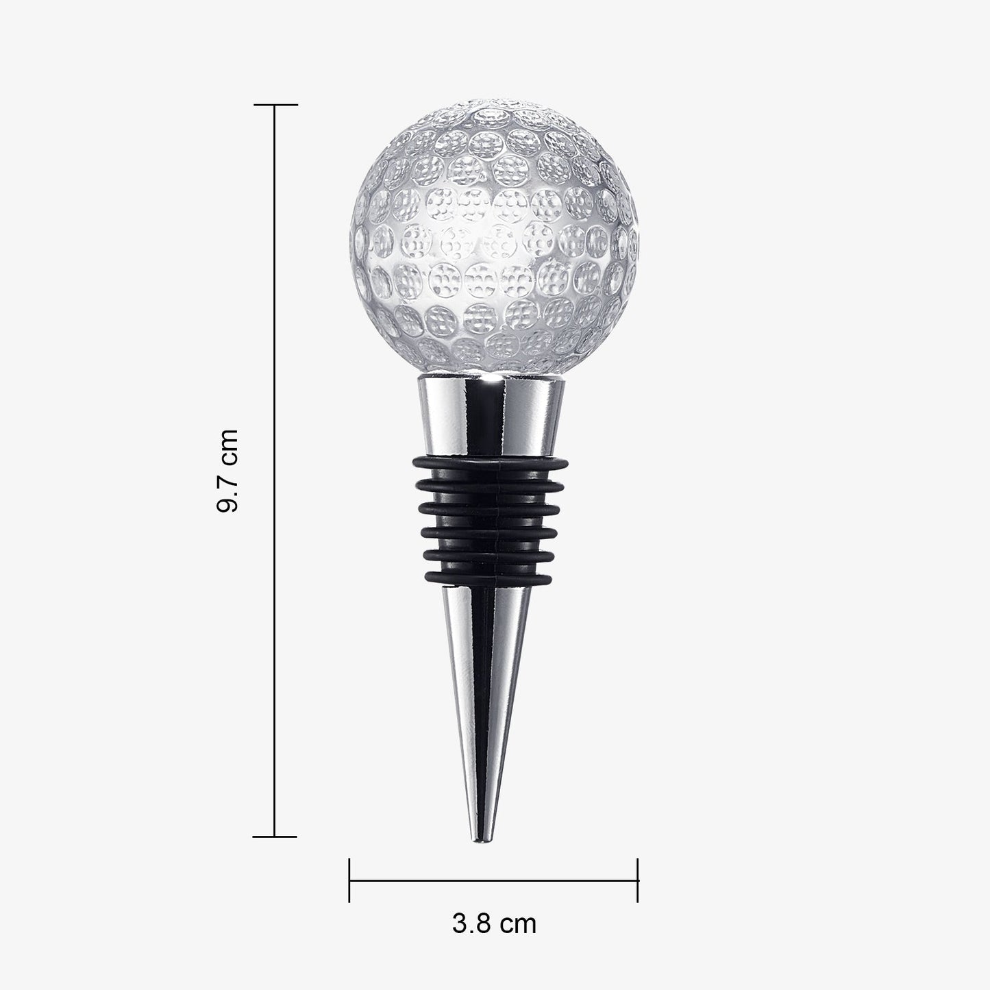 Golf Ball Wine & Champagne Bottle Stopper
