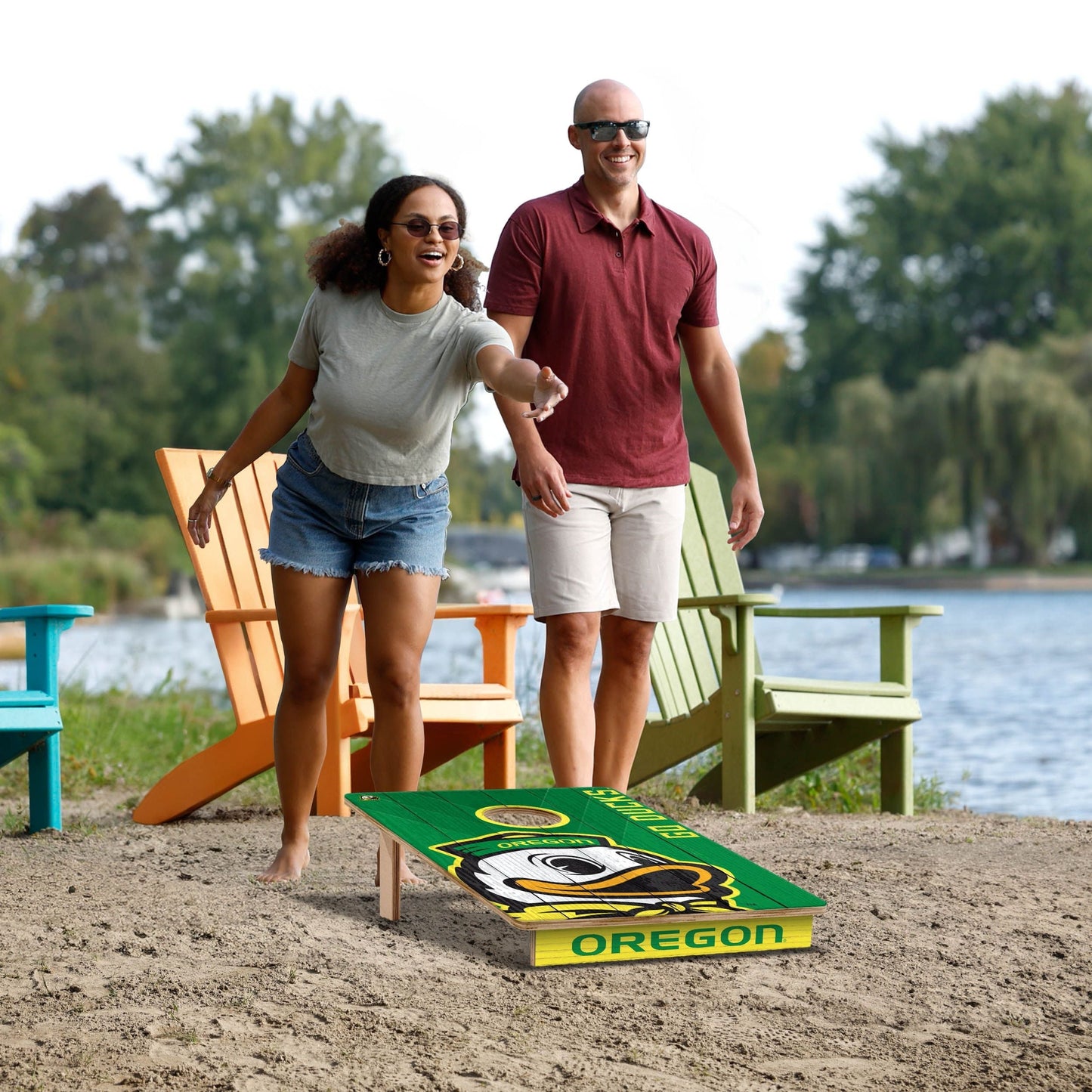 Oregon Ducks 2x3 Tailgate Cornhole Boards
