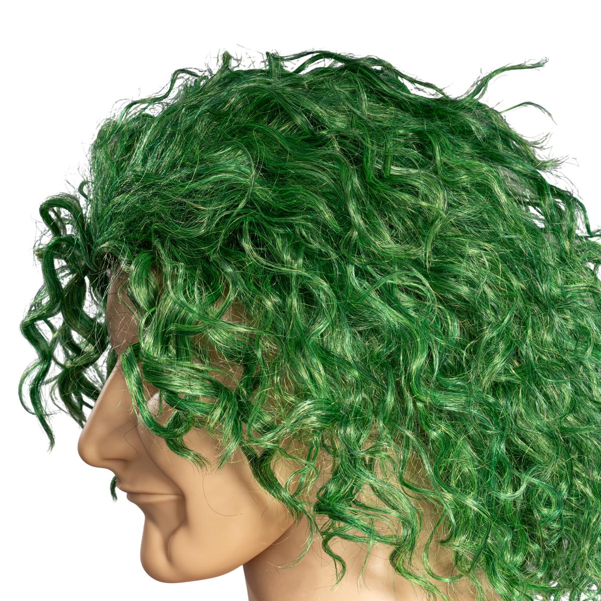 Green Comic Book Character Joke Clown Halloween Cosplay Costume Green Wig