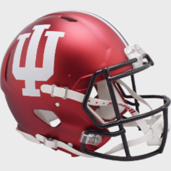 Indiana Hoosiers Full Size Authentic Speed Football Helmet Anodized Crimson- NCAA