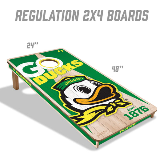 Oregon Ducks 2x4 Pro Cornhole Boards