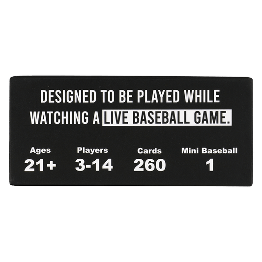 WATCH BASEBALL, GET DRUNK - The Live Baseball Drinking Game