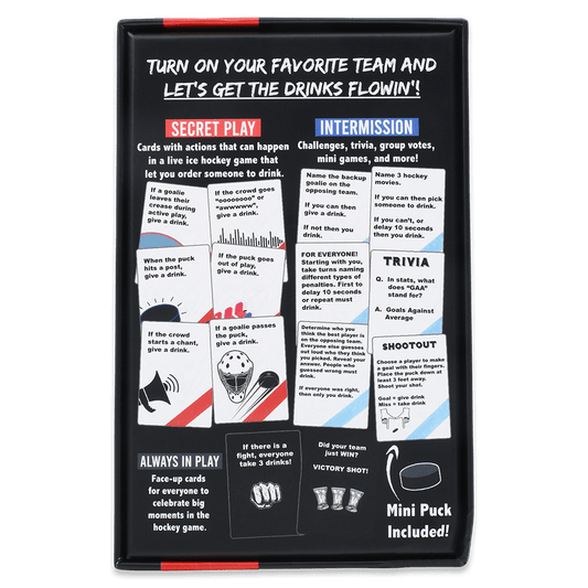 WATCH HOCKEY, GET DRUNK - The Live Hockey Drinking Game