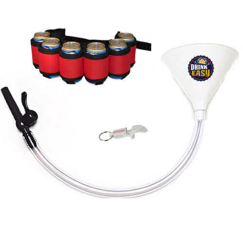 Beer Funnel Party Pack โ Funnel, Shotgun Key Chain & Beer Belt
