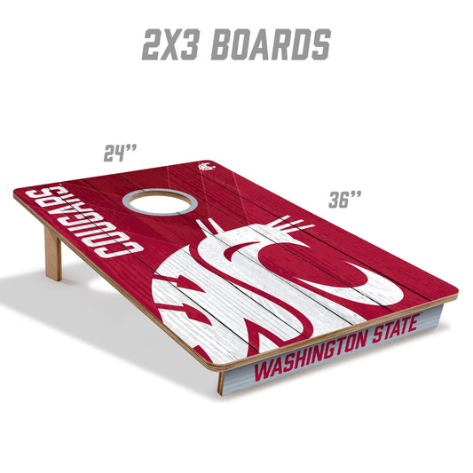 Washington State Cougars 2x3 Tailgate Cornhole Boards
