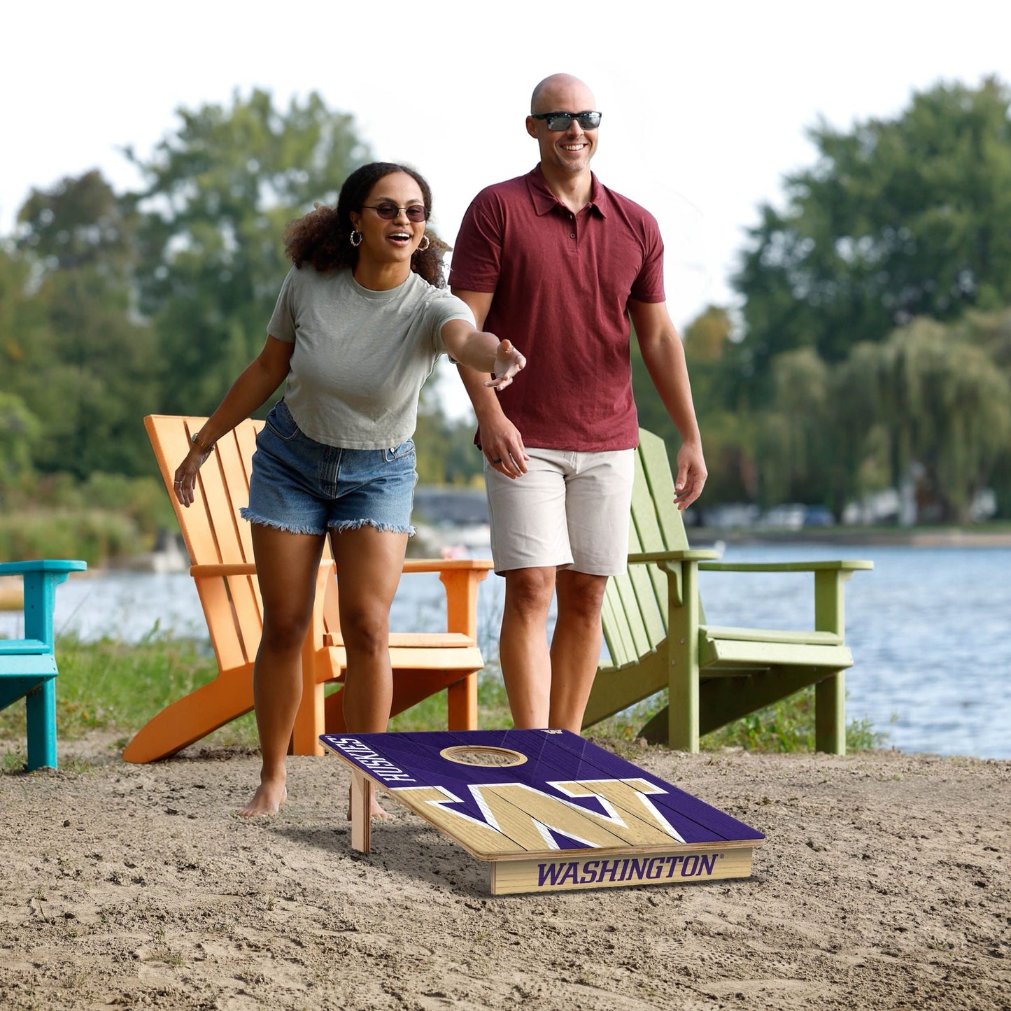 Washington Huskies 2x3 Tailgate Cornhole Boards