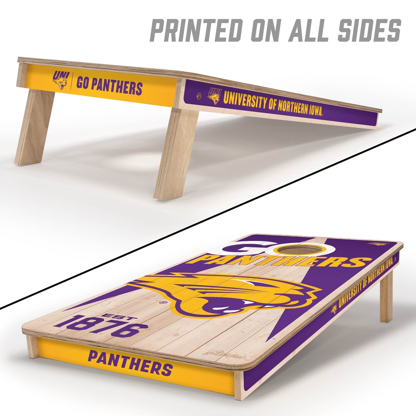 Northern Iowa Panthers 2x4 Pro Cornhole Boards