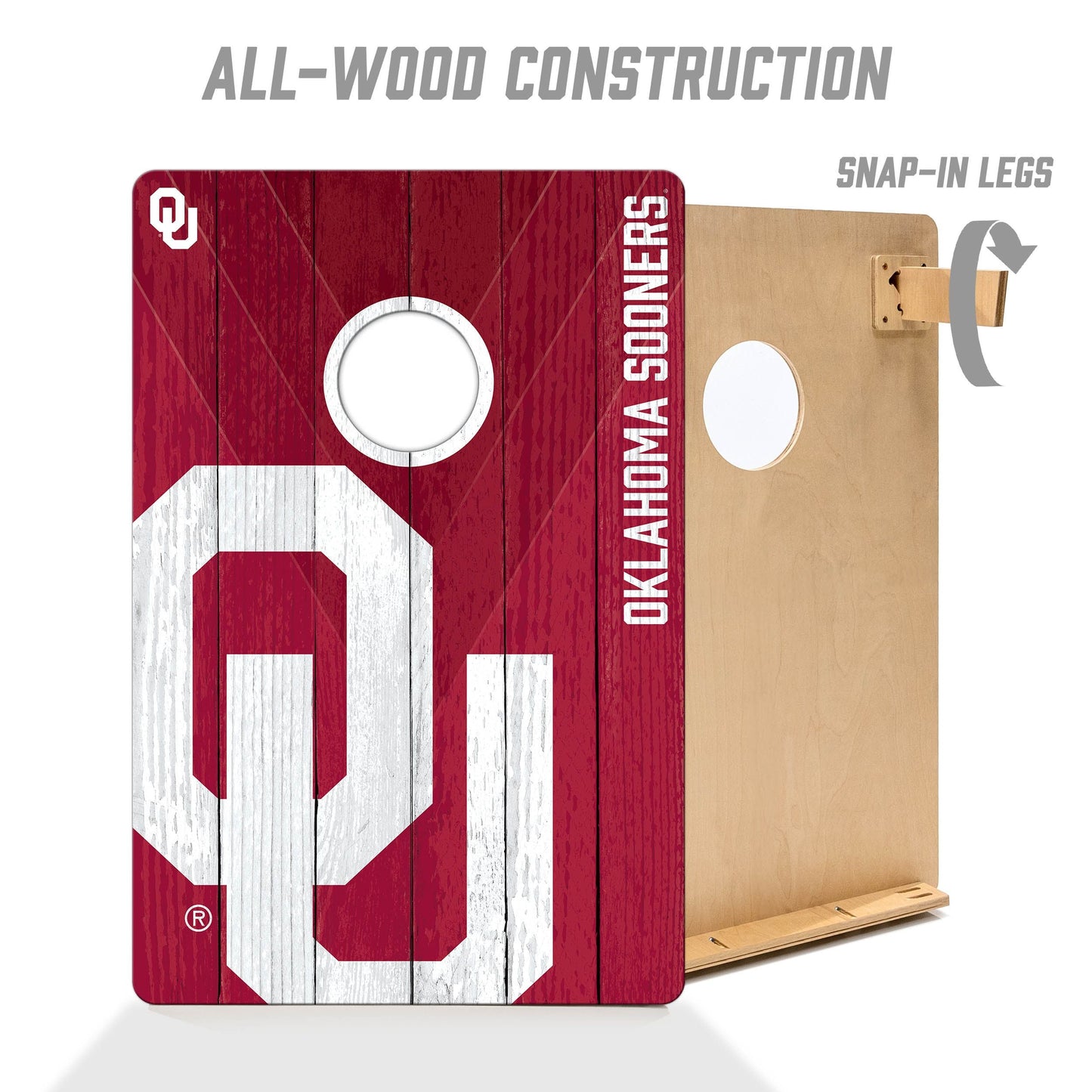 Oklahoma Sooners 2x3 Tailgate Cornhole Boards