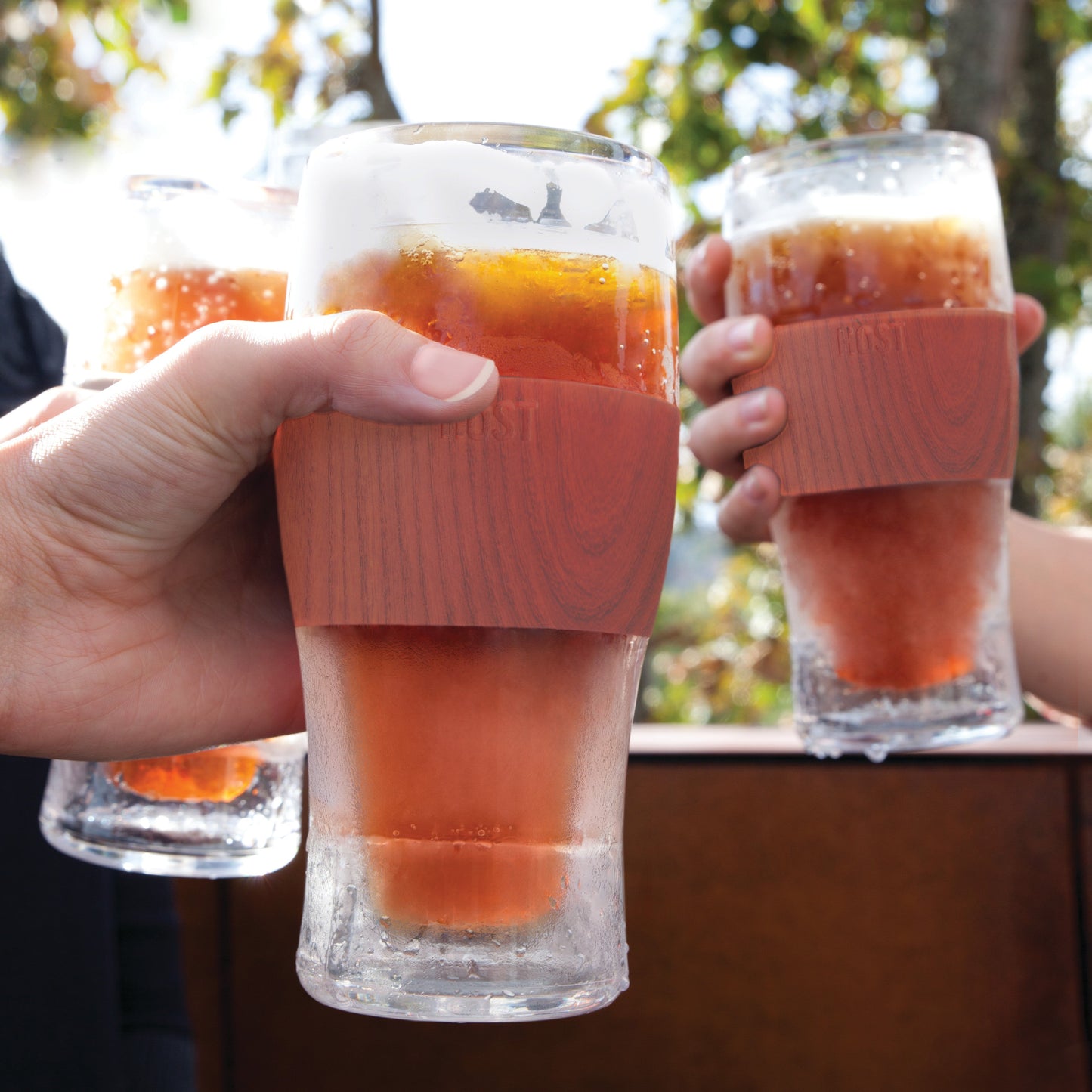Beer FREEZE™ in Wood, Set of 2