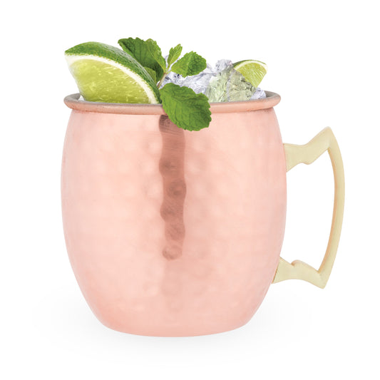 Moscow Mule Hammered Copper Plated Mugs, Set of 2