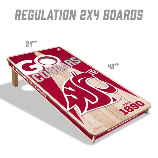 Washington State Cougars 2x4 Pro Cornhole Boards