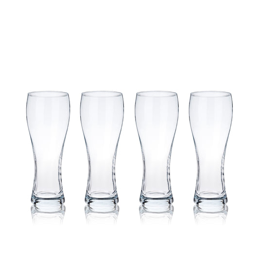 Wheat Beer Glasses, Set of 4