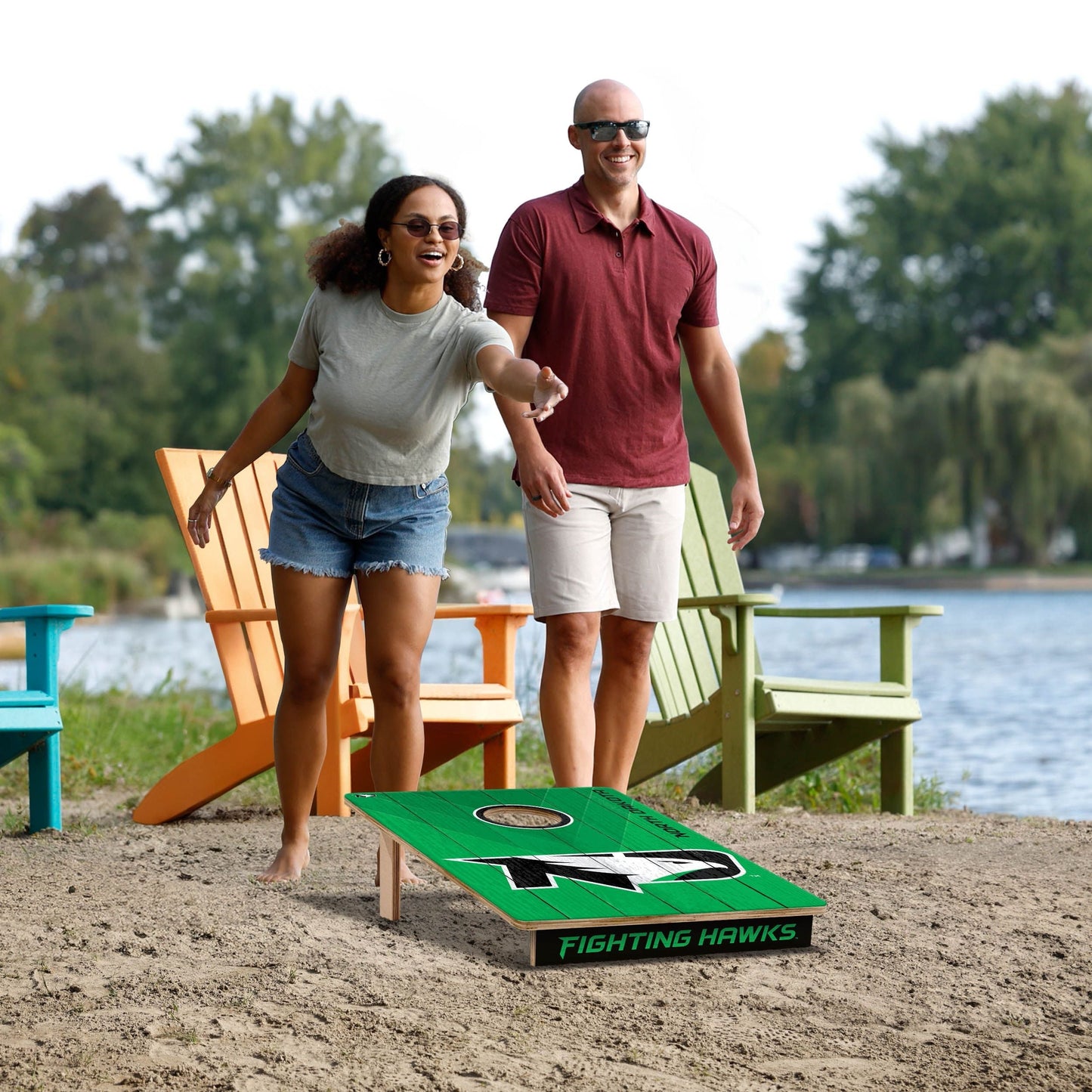 North Dakota Fighting Hawks 2x3 Tailgate Cornhole Boards