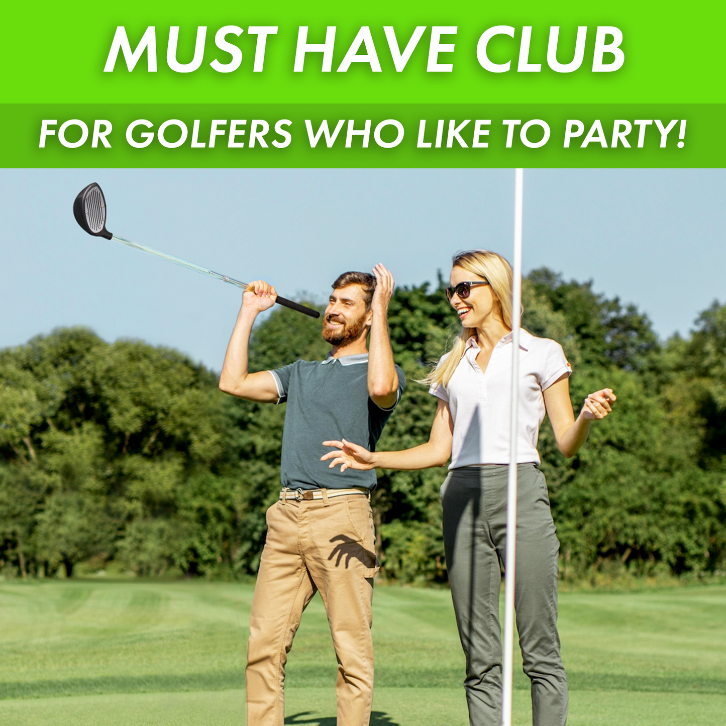 Golf Beer Bong Golf Club - Novelty Gift for Golfers