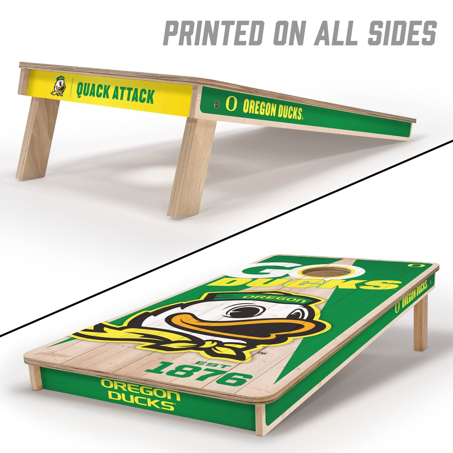 Oregon Ducks 2x4 Pro Cornhole Boards