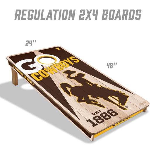 Wyoming Cowboys 2x4 Pro Cornhole Boards