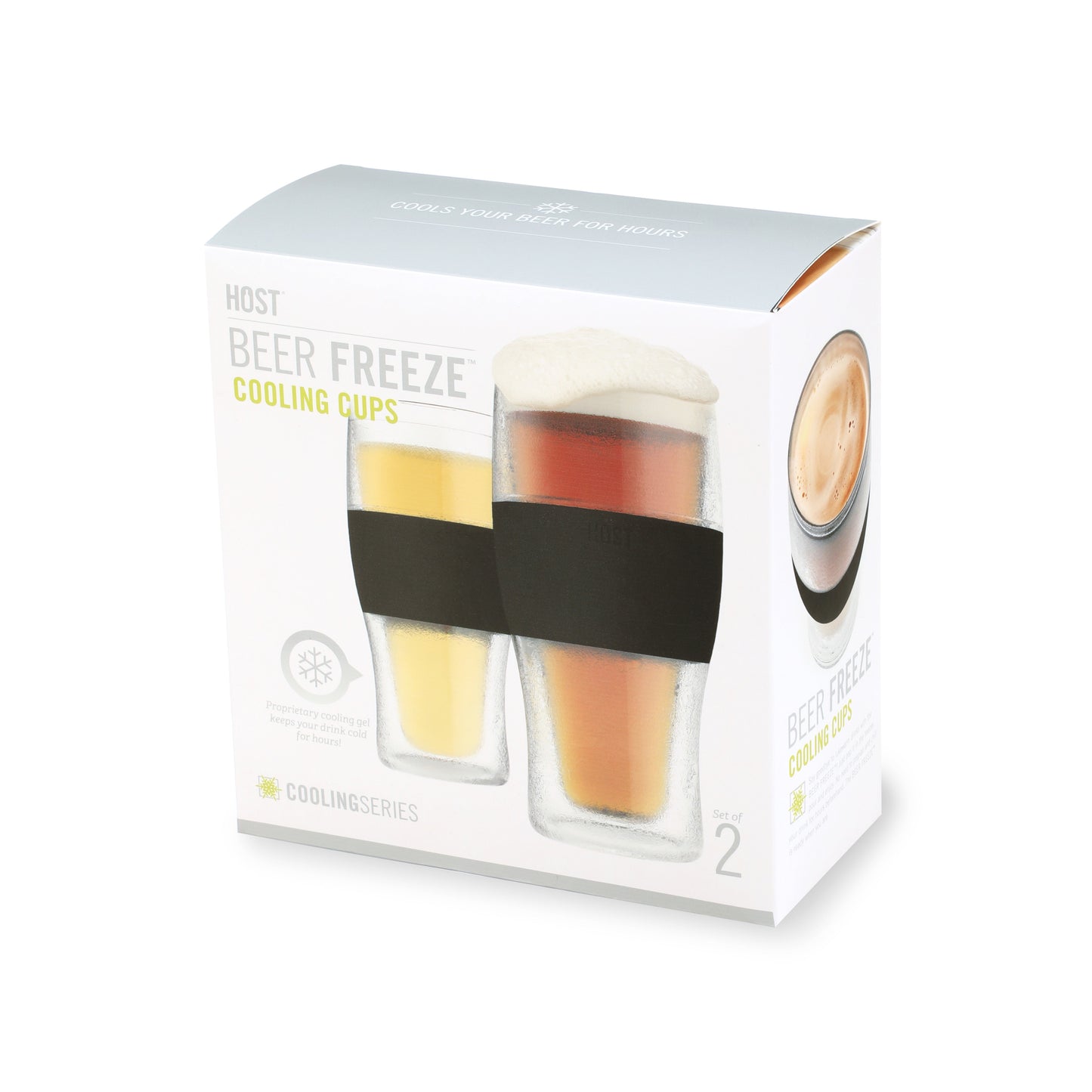 Beer FREEZE™ in Black, Set of 2
