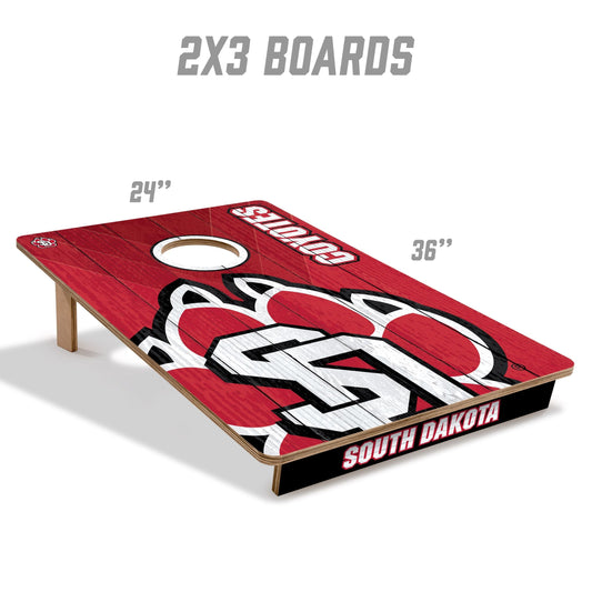 South Dakota Coyotes 2x3 Tailgate Cornhole Boards