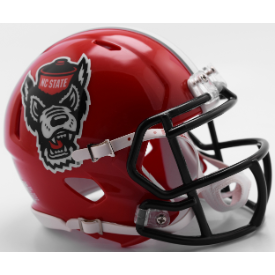 North Carolina State Wolfpack NCAA Mini Speed Football Helmet Red Tuffy - NCAA