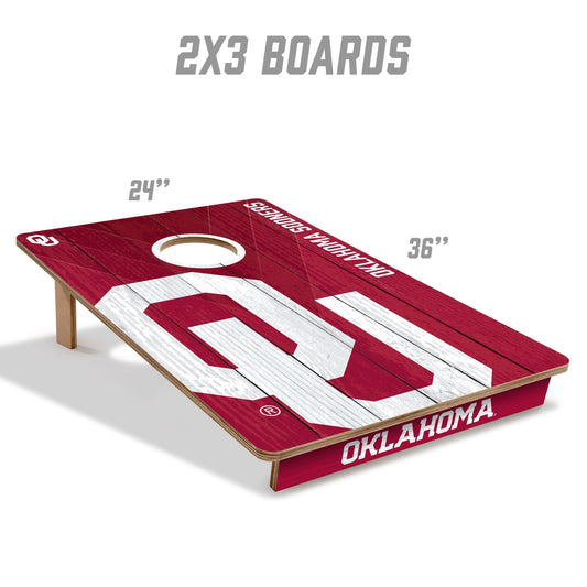 Oklahoma Sooners 2x3 Tailgate Cornhole Boards
