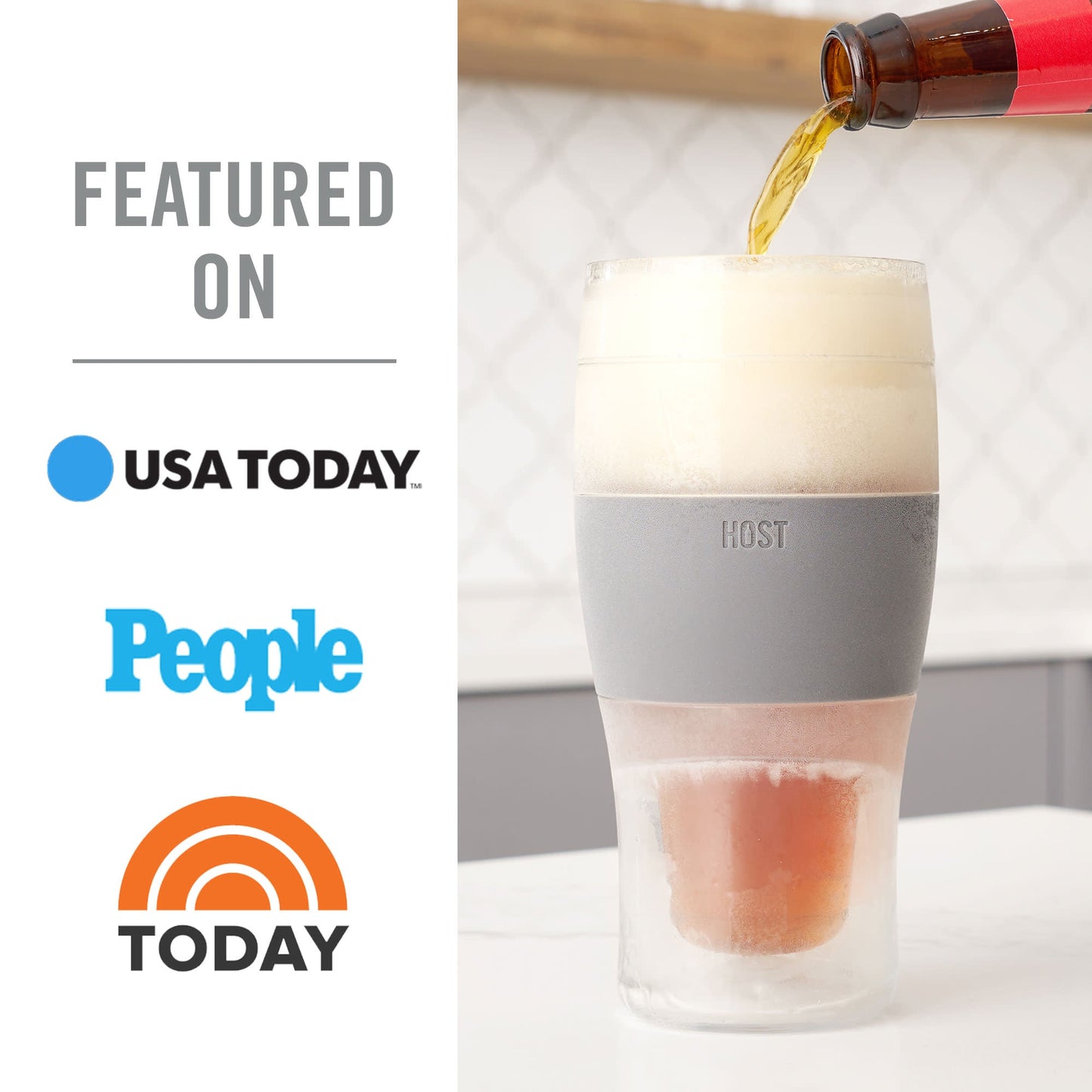 Beer FREEZE™ in Black, Set of 2