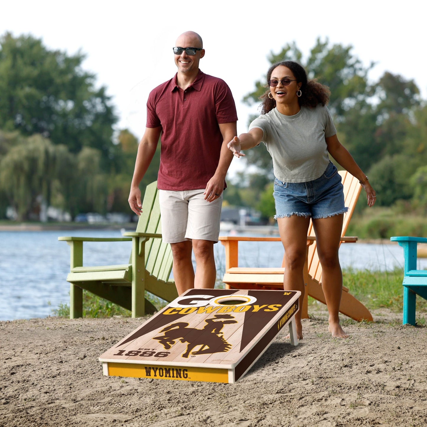 Wyoming Cowboys 2x4 Pro Cornhole Boards