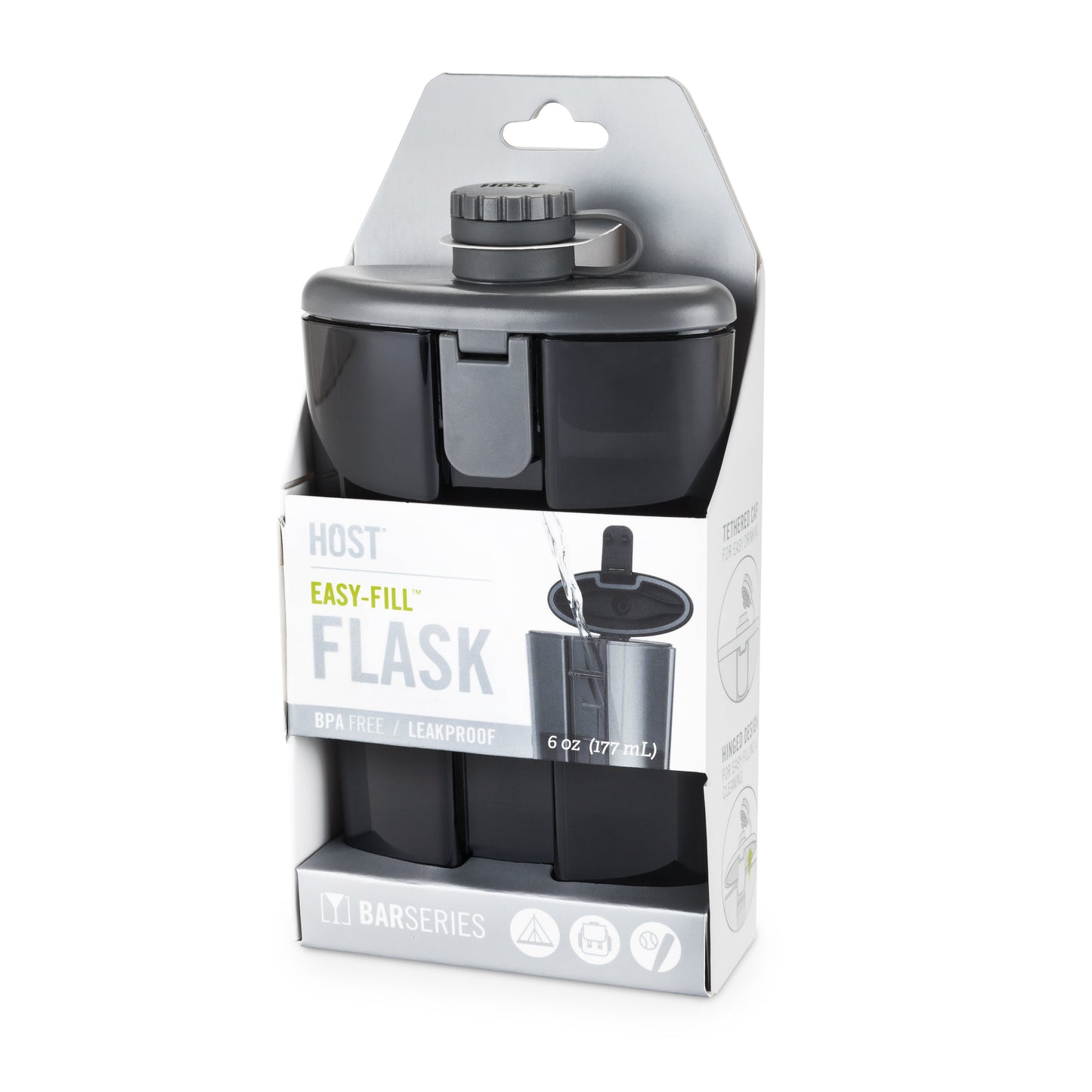 Easy-Fill Flask in Smoke Gray