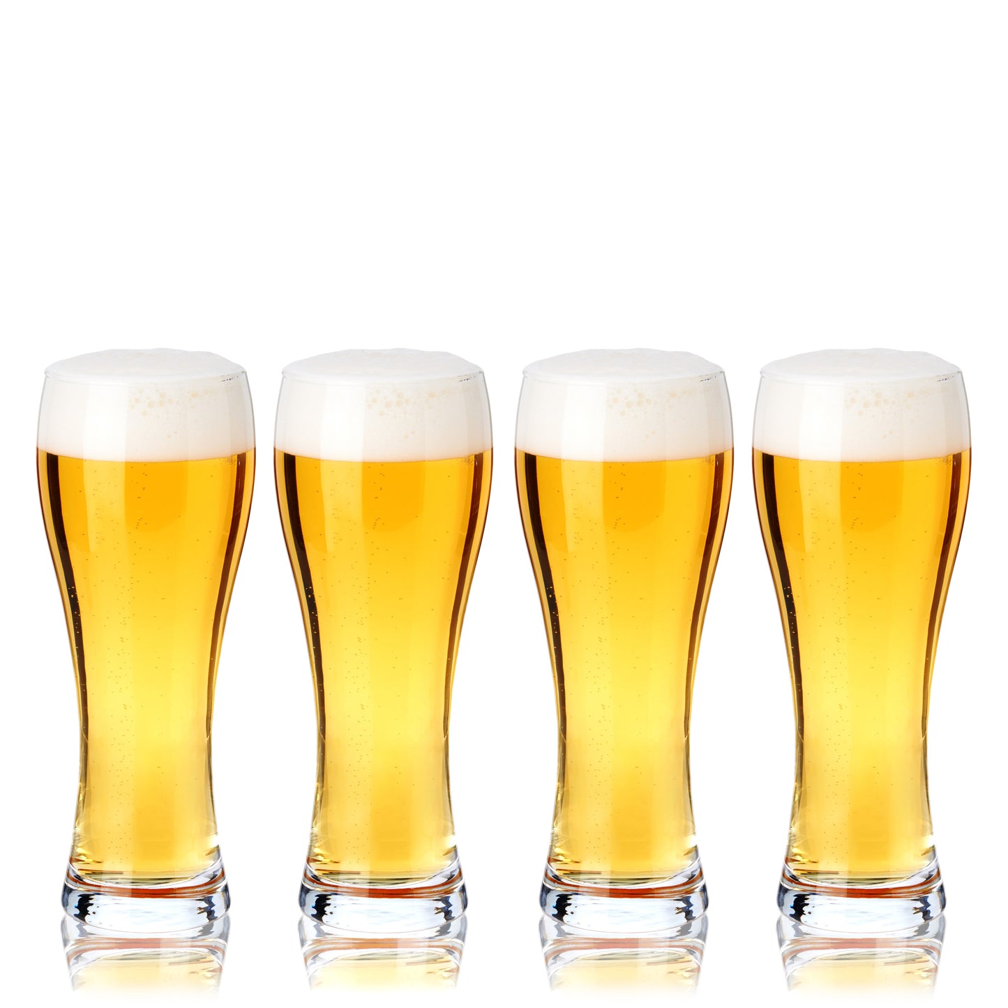 Wheat Beer Glasses, Set of 4