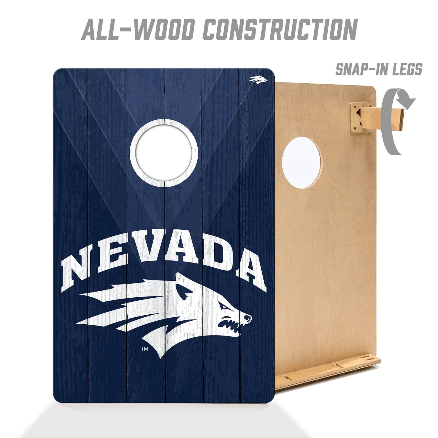 Nevada Wolf Pack 2x3 Tailgate Cornhole Boards