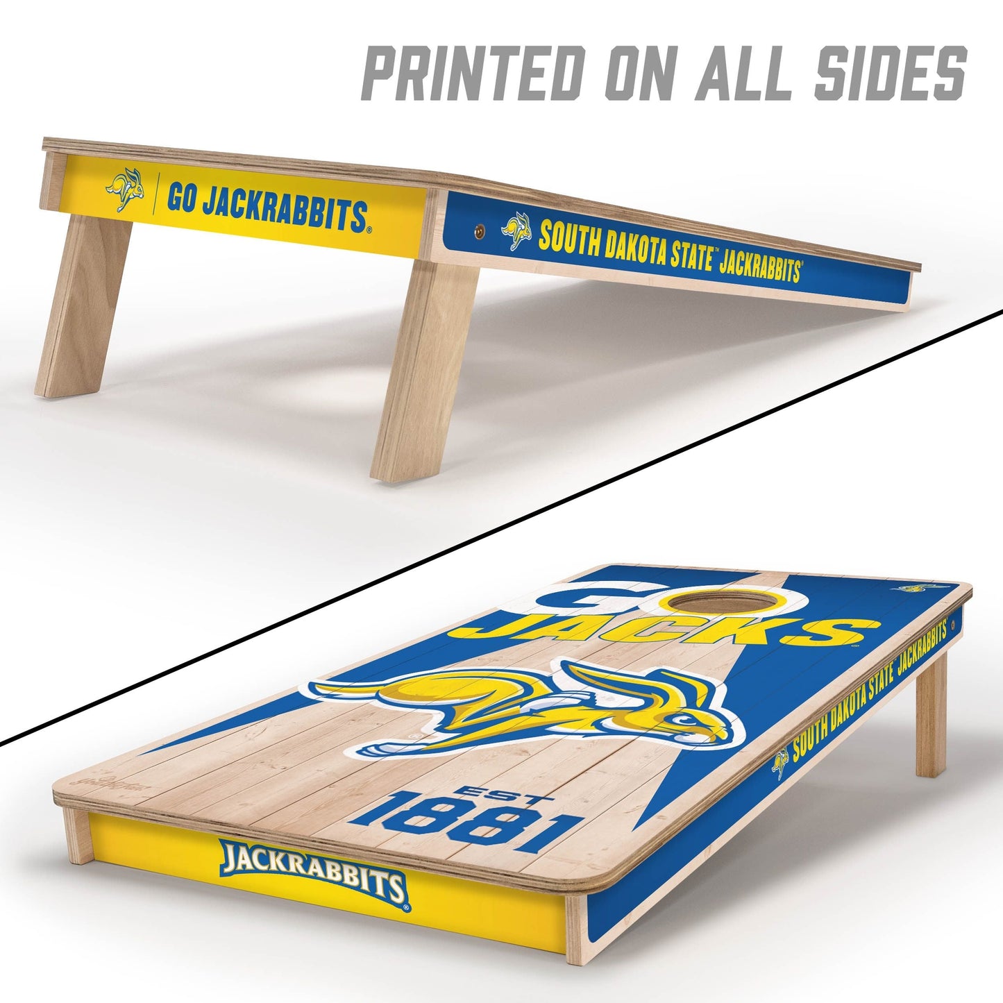 South Dakota State Jackrabbits 2x4 Pro Cornhole Boards