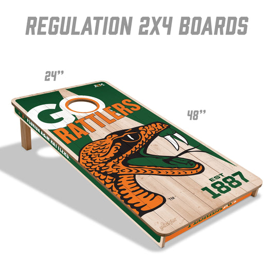 Florida A&M Rattlers 2x4 Pro Cornhole Boards