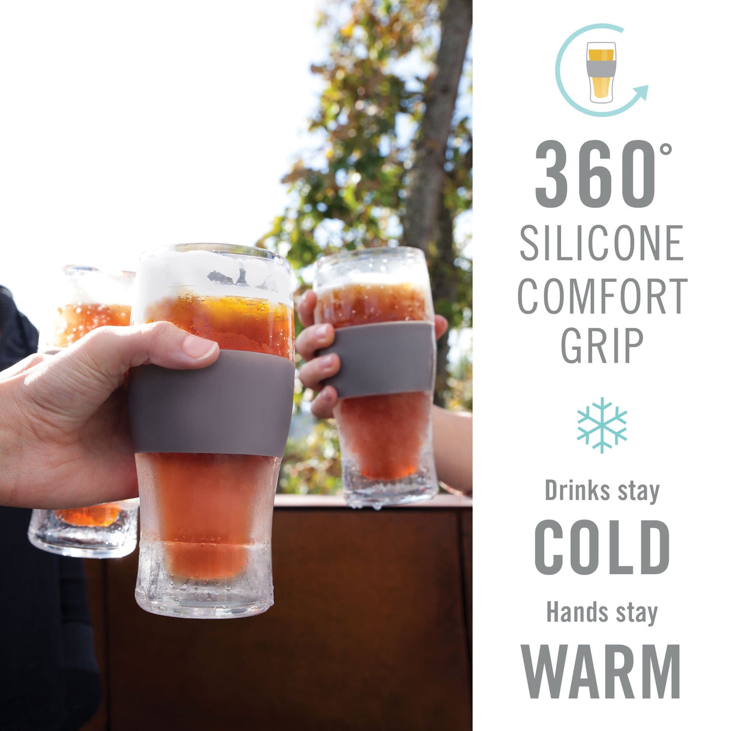 Beer FREEZE™ in Black, Set of 2