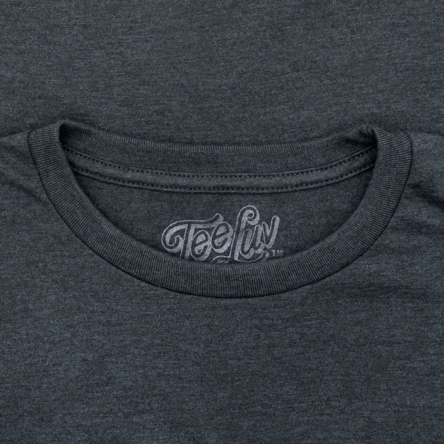 Coors Genuine Bock Beer Left Chest Front and Back Print T-Shirt - Denim Black Heather