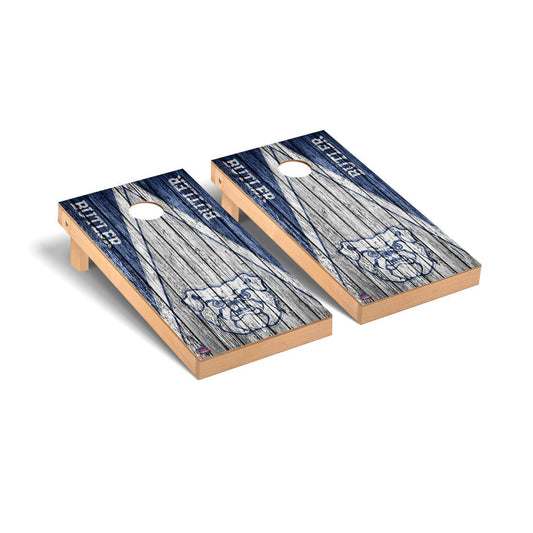 Butler Bulldogs Cornhole Board Set - Triangle Weathered Version