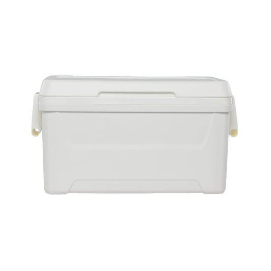 Plain Hard-Sided Ice Chest Cooler, 48 Quart, White, 76 Can Capacity